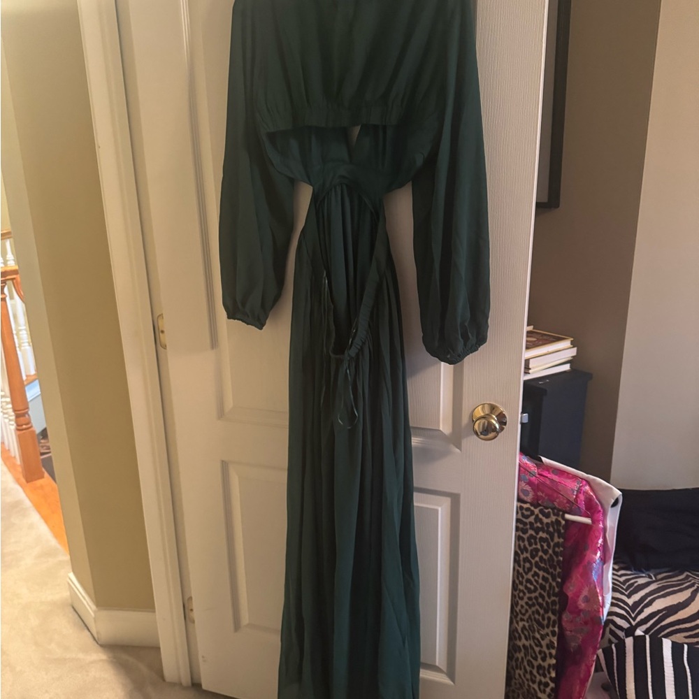 Elegant Green Maxi Dress